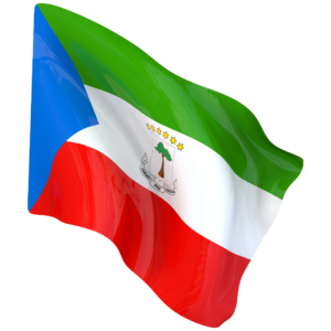 Drapeau de la Guinée Equatorial Drapeau de la Guinée équatorial