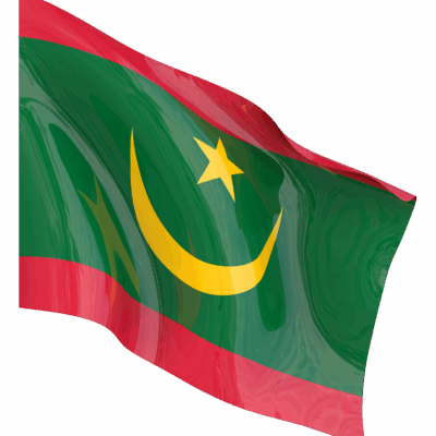 Nouveau drapeau (3) Drapeau de la Mauritanie